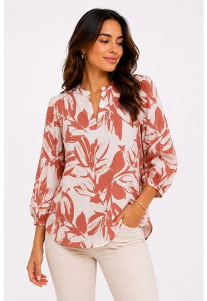 Blusa Para Mujer Manga 3/4 Coral Marca L&H Ref. 5P412301
