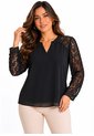 Blusa Para Mujer Manga Larga Negro Marca L&H Ref. 5P412299 de L&H