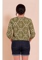 Blusa Para Mujer Manga 3/4 Verde Marca L&H Ref. 5P412310 de L&H