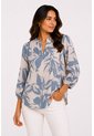 Blusa Para Mujer Manga 3/4 Gris Claro Marca L&H Ref. 5P412301 de L&H