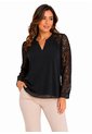 Blusa Para Mujer Manga Larga Negro Marca L&H Ref. 5P412299 de L&H