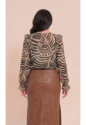 Blusa Para Mujer Manga Larga Verde Marca L&H Ref. 5P412298