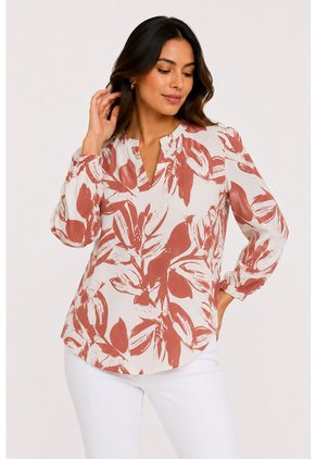 Blusa Para Mujer Manga 3/4 Coral Marca L&H Ref. 5P412301