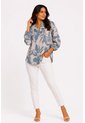 Blusa Para Mujer Manga 3/4 Gris Claro Marca L&H Ref. 5P412301 de L&H