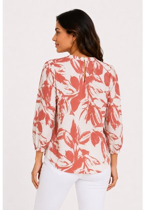 Blusa Para Mujer Manga 3/4 Coral Marca L&H Ref. 5P412301