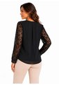 Blusa Para Mujer Manga Larga Negro Marca L&H Ref. 5P412299 de L&H