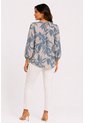 Blusa Para Mujer Manga 3/4 Gris Claro Marca L&H Ref. 5P412301 de L&H