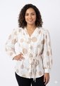 Blusa Para Mujer Manga 3/4 Beige Marca L&H Ref. 5P412284 de L&H