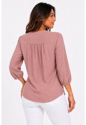 Blusa Para Mujer Manga 3/4 Rosado Marca L&H Ref. 5P412291