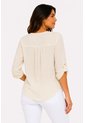 Blusa Para Mujer Manga 3/4 Crudo Marca L&H Ref. 5P412292 de L&H