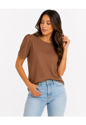 Camiseta Para Mujer  Cafe Marca L&H Ref. 5P409046