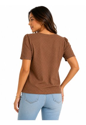 Camiseta Para Mujer  Cafe Marca L&H Ref. 5P409046