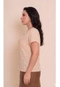 Camiseta Para Mujer Manga Corta Beige Marca L&H Ref. 5P409045 de L&H