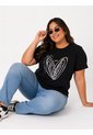 Camiseta Para Mujer. Manga Corta Negro Marca L&H Ref. 5G609081 de L&H
