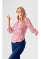 Blusa Para Mujer Manga Larga Rosado Marca L&H de L&H