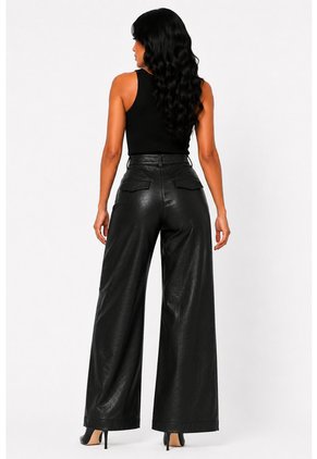 Pantalon Para Mujer  Negro Marca L&H Ref. 5O407004