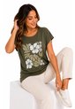 Camiseta Para Mujer Manga Corta Verde Marca L&H Ref. 5G409273 de L&H