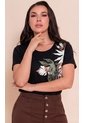 Camiseta Para Mujer Manga Corta Negro Marca L&H Ref. 5G409272 de L&H