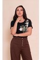 Camiseta Para Mujer Manga Corta Negro Marca L&H Ref. 5G409272 de L&H