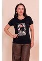 Camiseta Para Mujer Manga Corta Negro Marca L&H Ref. 5G409271 de L&H