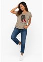 Camiseta Para Mujer Manga Corta Beige Marca L&H Ref. 5G409270 de L&H