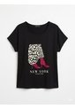 Camiseta Para Mujer Manga Corta Negro Marca L&H Ref. 5G409270 de L&H