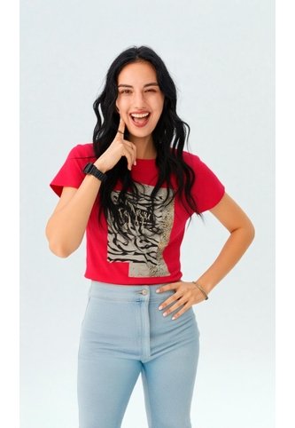 Camiseta Para Mujer  Rojo Marca L&H Ref. 5G401004 L&H