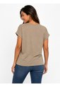 Camiseta Para Mujer Manga Corta Beige Marca L&H Ref. 5G409270 de L&H
