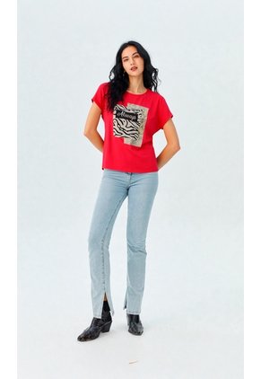 Camiseta Para Mujer  Rojo Marca L&H Ref. 5G401004