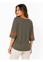 Camiseta Para Mujer Manga 3/4 Verde Marca L&H Ref. 5G409269 de L&H