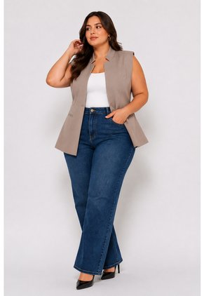 Chaleco Para Mujer. Taupe Marca L&H Ref. 4V625012
