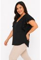 Blusa Para Mujer. Manga Corta Negro Marca L&H Ref. 4R612040 de L&H