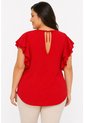 Blusa Para Mujer. Manga Corta Rojo Marca L&H Ref. 4R612040 de L&H