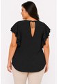 Blusa Para Mujer. Manga Corta Negro Marca L&H Ref. 4R612040 de L&H