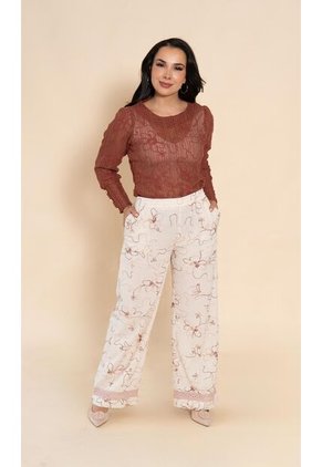 Pantalon Para Mujer Beige Marca L&H Ref. 7D407006