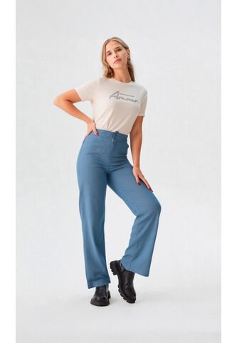 Pantalon Para Mujer Azul Oscuro Marca L&H Ref. 3K407044 L&H