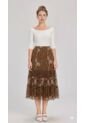 Falda Para Mujer Cafe Marca L&H Ref. 2J414072 de L&H