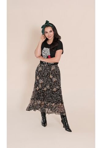 Falda Para Mujer Negro Marca L&H Ref. 2J414072 L&H