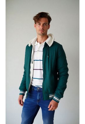 Chaqueta Para Hombre Verde Marca L&H Ref. 6N108101