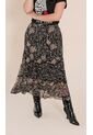 Falda Para Mujer Negro Marca L&H Ref. 2J414072 de L&H