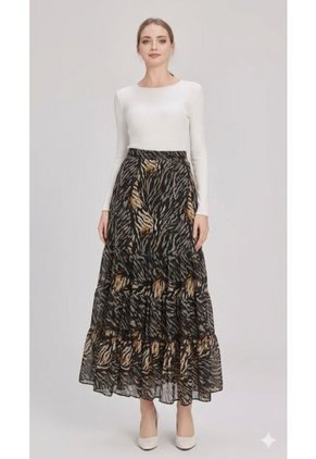 Falda Para Mujer Negro Marca L&H Ref. 2J414072