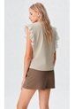 Blusa Para Mujer Manga Sisa Beige Marca L&H Ref. 2Bv412005 de L&H