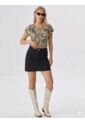 Camiseta Para Mujer Manga Corta Verde Marca L&H Ref. 1F409555 de L&H