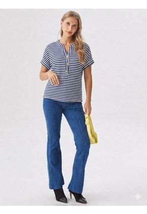 Camiseta Para Mujer Azul Marca L&H Ref. 2J409132