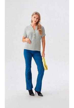 Camiseta Para Mujer Azul Marca L&H Ref. 2J409132