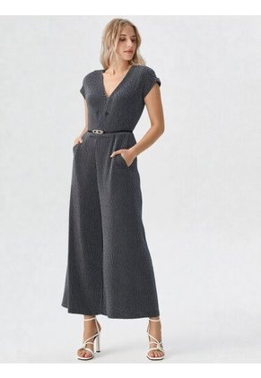 Enterizo Para Mujer Manga Corta Negro Marca L&H