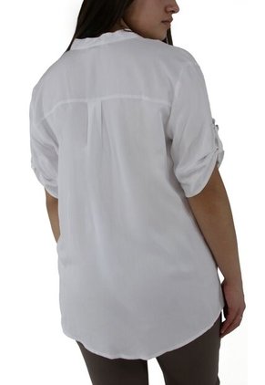 Blusa Para Mujer Manga Corta Blanco Marca L&H Ref. 1F412391