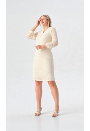 Vestido Para Mujer Crudo Marca L&H Ref. 5P417012