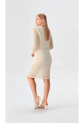 Vestido Para Mujer Crudo Marca L&H Ref. 5P417012