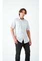 Camisa Para Hombre Manga Corta Blanco Marca L&H de L&H